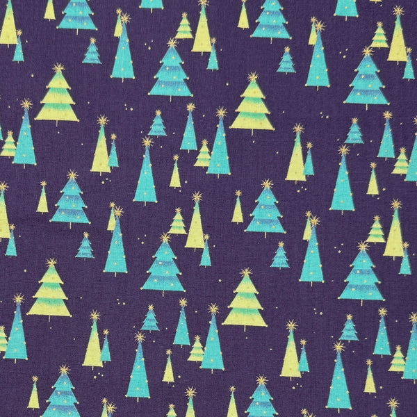 Trees Navy | Night of the Nutcracker | Quilting Cotton