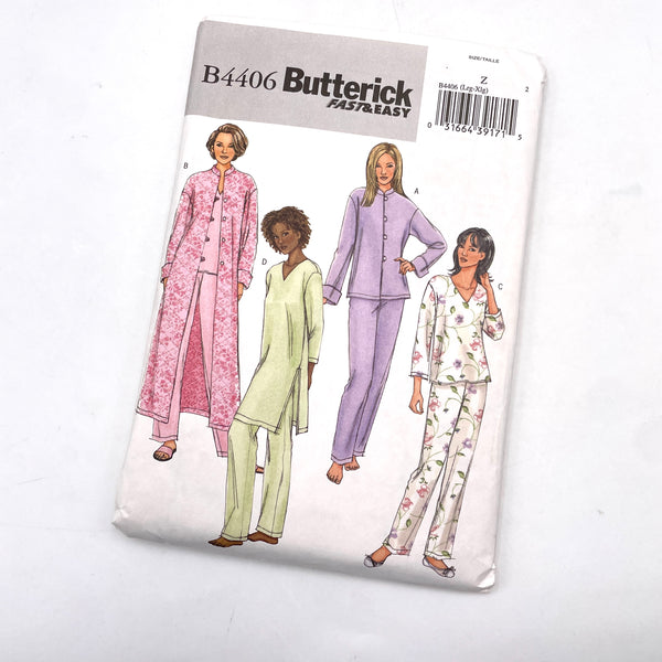 Butterick 4406 | Adult Jacket, Robe, Top, Pants | Sizes L-XL