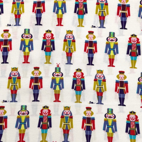 In a Row Ecru | Night of the Nutcracker | Quilting Cotton