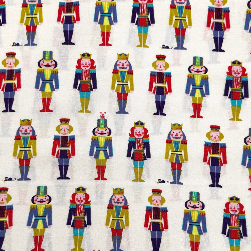 In a Row Ecru | Night of the Nutcracker | Quilting Cotton