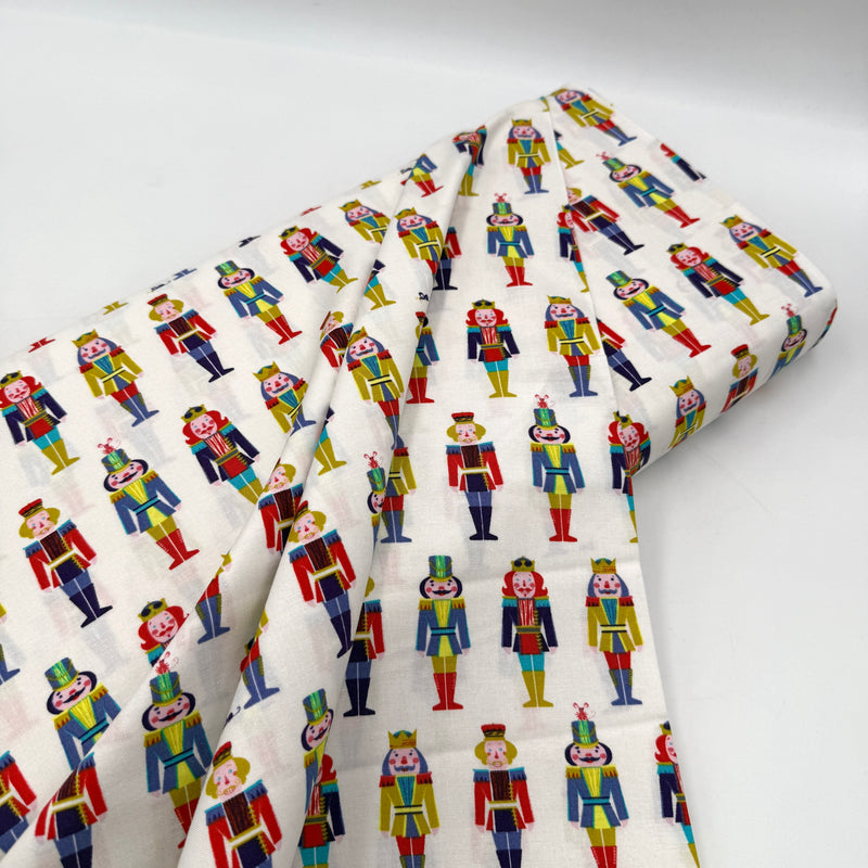 In a Row Ecru | Night of the Nutcracker | Quilting Cotton