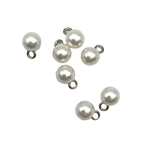 1/4" White Pearl | Plastic Buttons