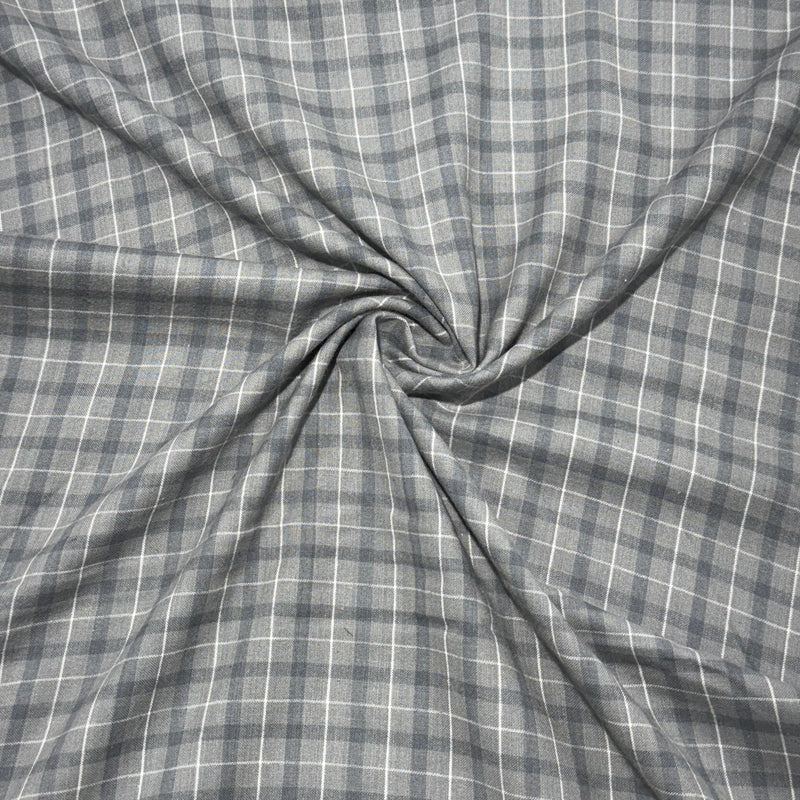 Smoke Plaid | Brushed Homespun