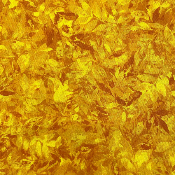 Leaf Tonal Gold | Nature's Palette | Quilting Cotton