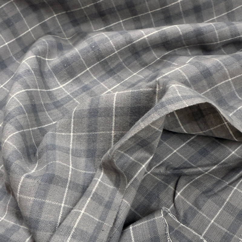 Smoke Plaid | Brushed Homespun