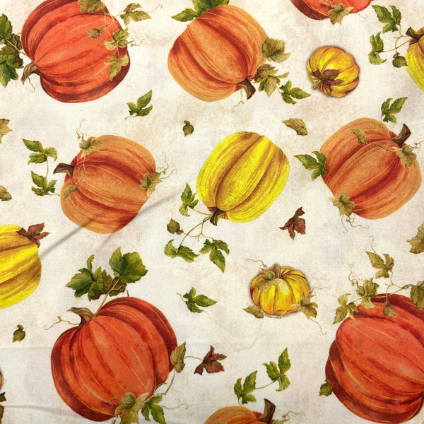 Pumpkin Tumble Cream | Fall Splendor | Quilting Cotton