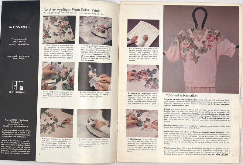 Lynn Paulin's Step-By-Step Wearable Art, Sweats & T's | Book | Patterns