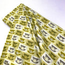 Vintage Telephone Green | Ring Ring | Quilting Cotton