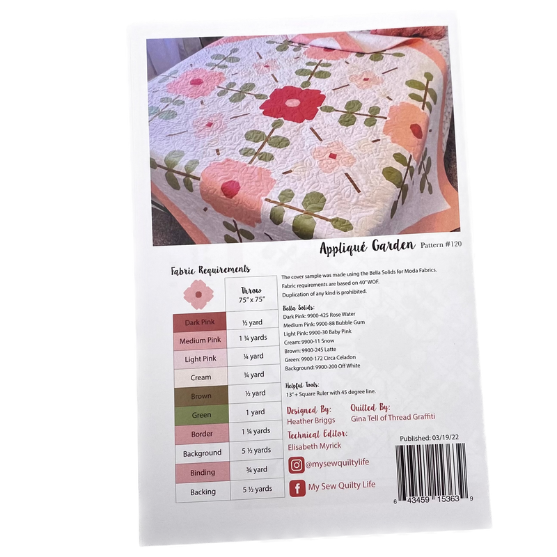 Applique Garden | My Sew Quilty Life | Quilt Pattern