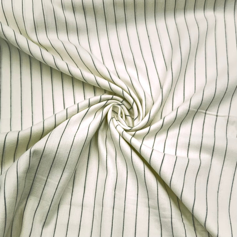 Pinstripe Graphite | Brushed Homespun