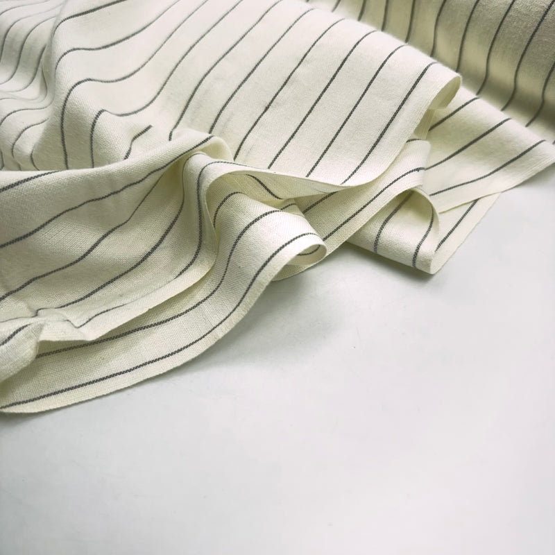 Pinstripe Graphite | Brushed Homespun