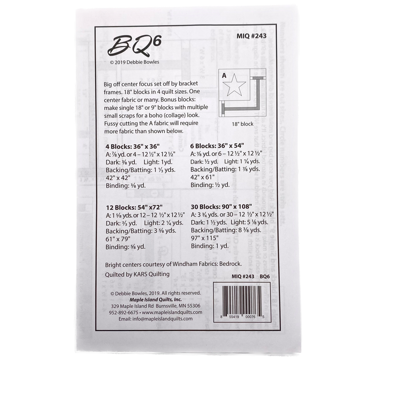 BQ6 | Maple Island Quilts | Quilt Block Pattern