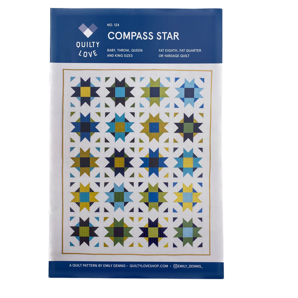 Compass Star | Quilty Love | Quilt Pattern