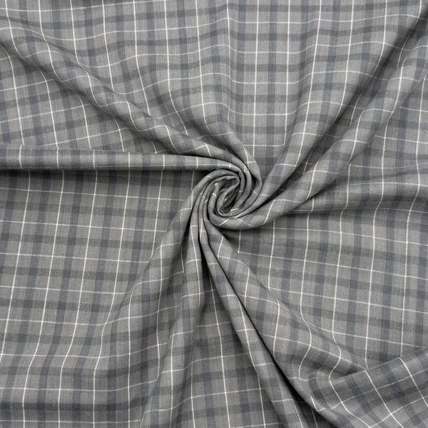 Smoke Plaid | Brushed Homespun