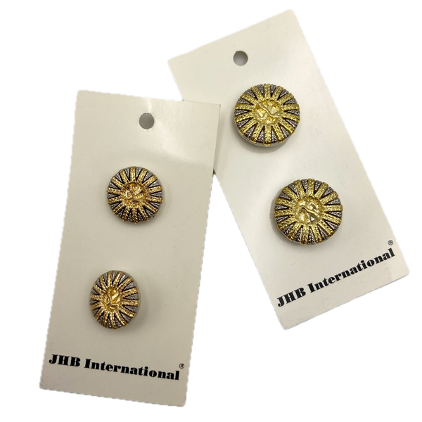 3/4" or 7/8" Sunburst | Plastic Buttons | Choose Your Size