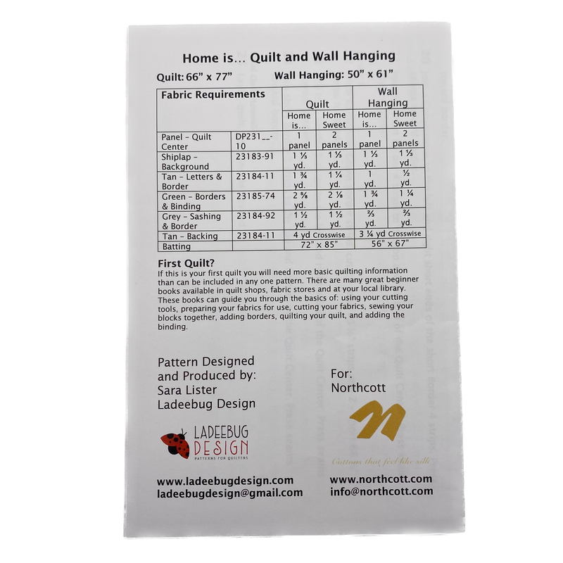 Home is... | Ladeebug Design | Quilt Pattern