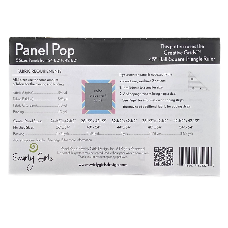 Panel Pop | Swirly Girls | Quilt Pattern