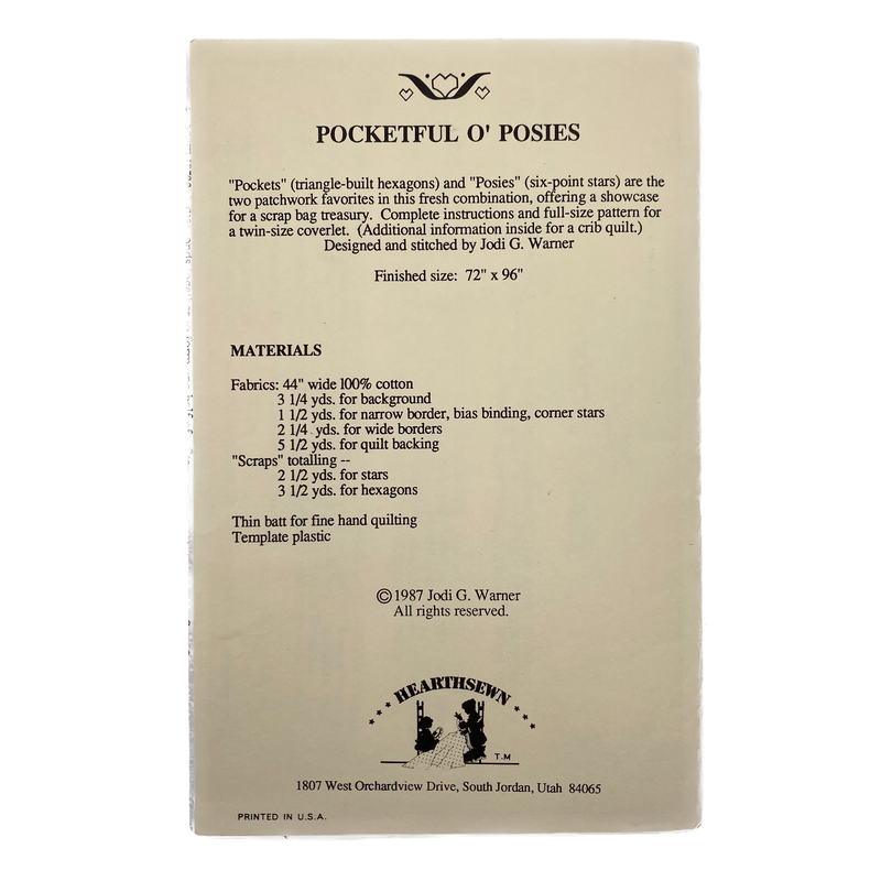 Pocketful o' Posies | Hearthsewn | Quilt Pattern