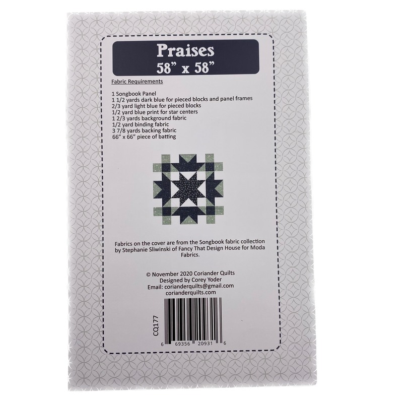 Praises | Coriander Quilts | Quilt Pattern