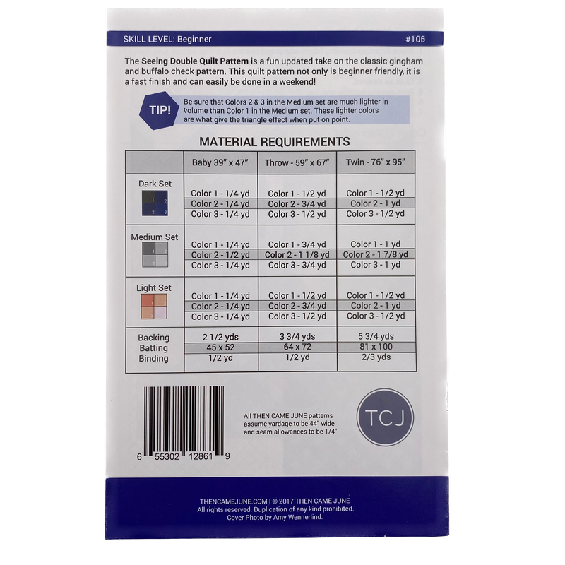 Seeing Double Quilt | Then Came June | Quilt Pattern