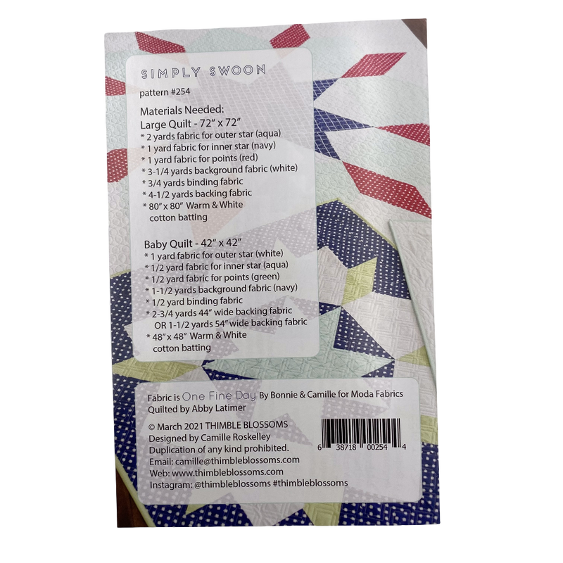 Simply Swoon | Thimble Blossoms | Quilt Pattern