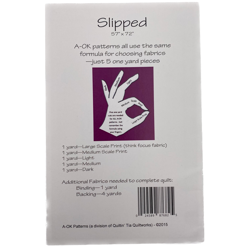 Slipped | A-OK Patterns | Quilt Pattern