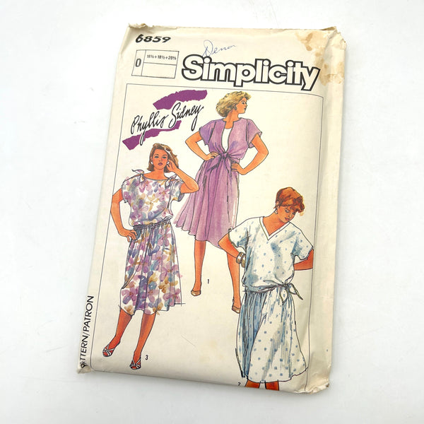 Simplicity 6859 | Adult Two-Piece Dresses | Size 16.5-20.5