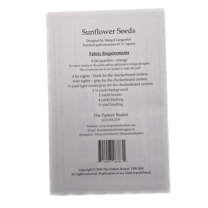 Sunflower Seeds | The Pattern Basket | Quilt Pattern