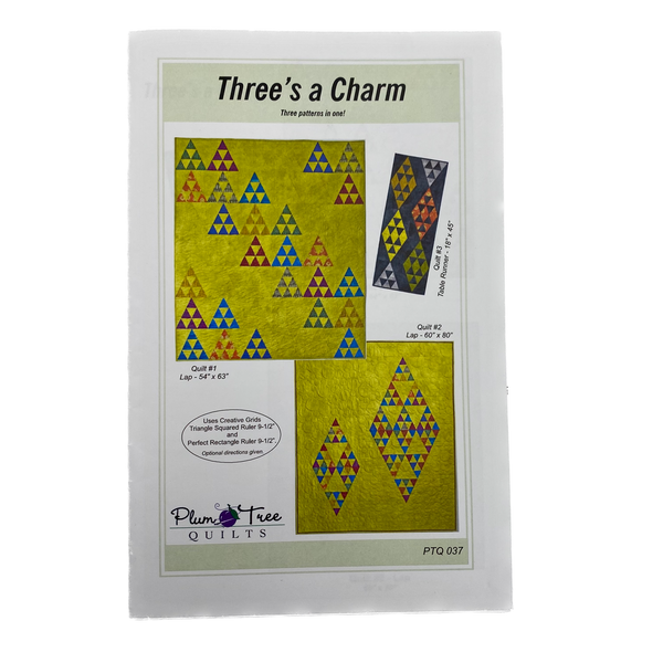 Three's a Charm | Plum Tree Quilts| Quilt Pattern
