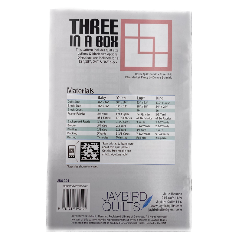 Three in a Box | Jaybird Quilts | Quilt Pattern
