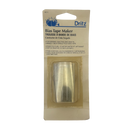 Dritz Bias Tape Maker tool in its original retail packaging, featuring a clear plastic blister pack over a beige backing card with blue and black text.