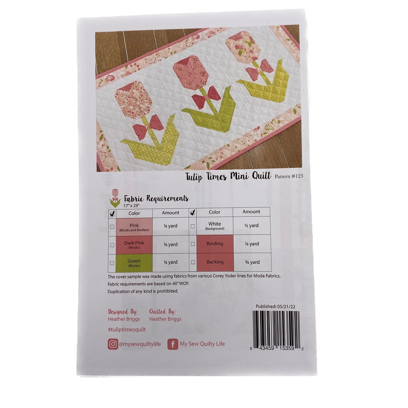 Tulip Times | My Sew Quilty Life | Mini Quilt Pattern
