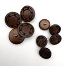 3/4" or 1" Porthole Brown | Plastic Buttons