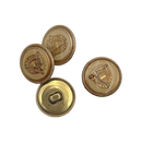 18mm Royal Crest White | Plastic Buttons