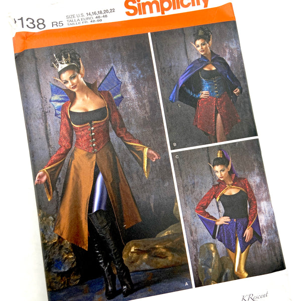 Simplicity 1138 | Dark Fairy | Size 14-22