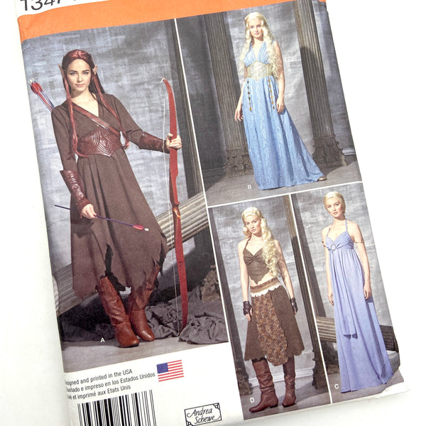 Simplicity 1347 | Adult Fantasy Costumes | Size 6-14