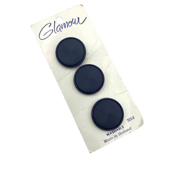 7/8" Glamour | Plastic Buttons | Set of 3