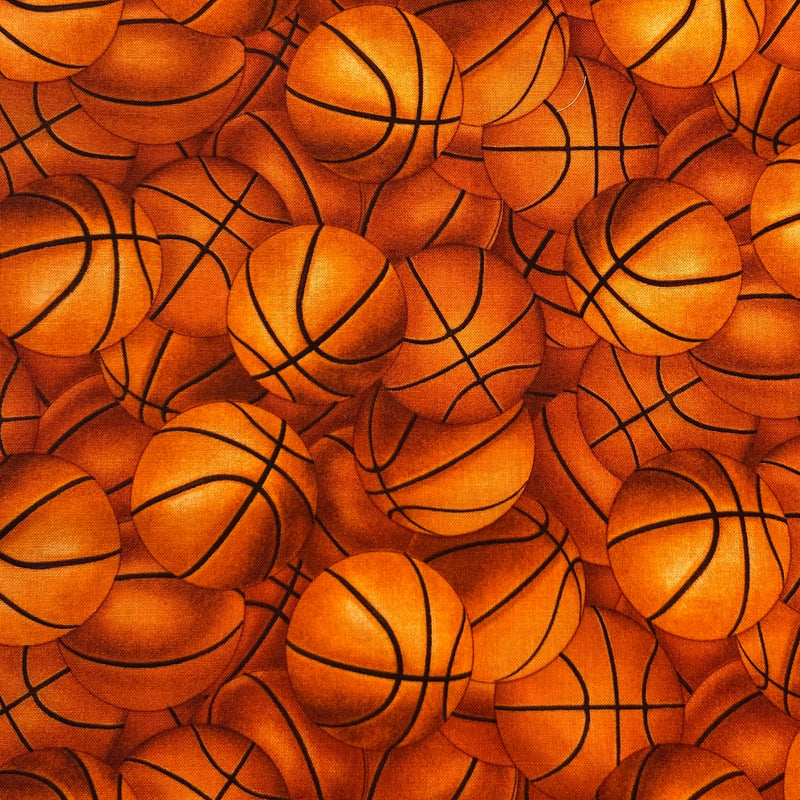 Basketballs | Sports Collection | Quilting Cotton