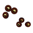 3/4" or 7/8" Gold Rust | Plastic Buttons | Choose Your Size