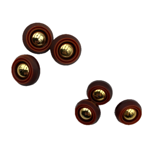 3/4" or 7/8" Gold Rust | Plastic Buttons | Choose Your Size