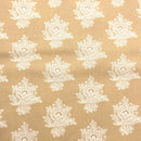Block Print Flax | Cinnamon and Cream | Quilting Cotton