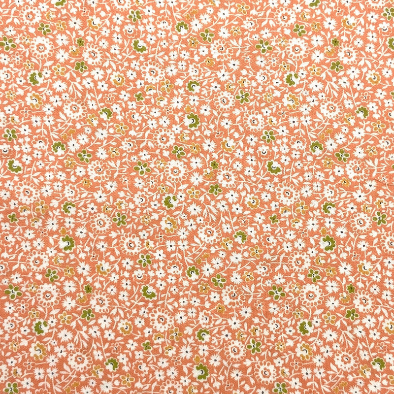 Fall Medley Coral | Cinnamon and Cream | Quilting Cotton