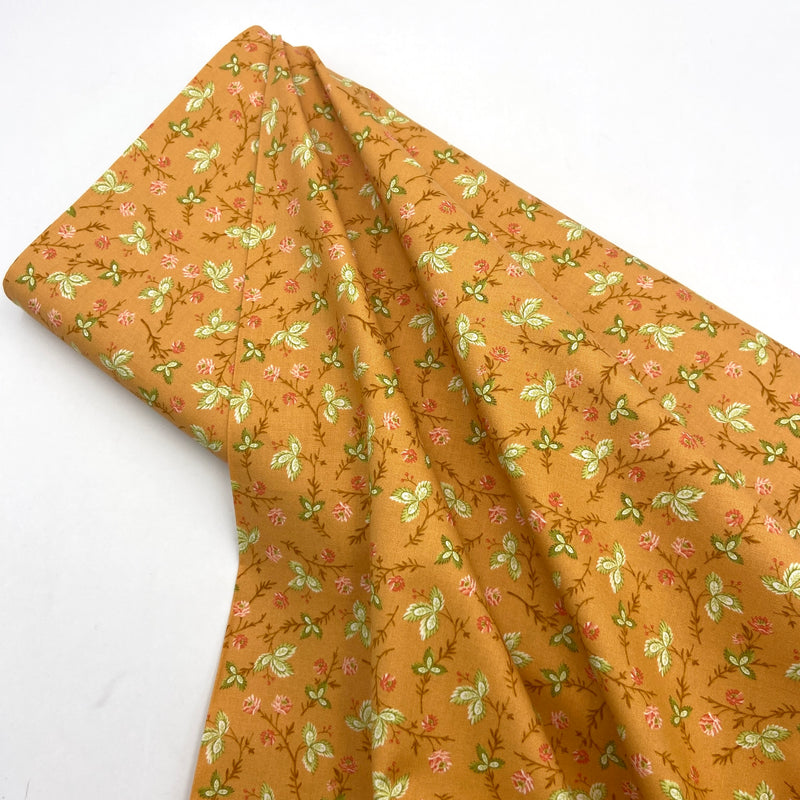 Stems Butterscotch | Cinnamon and Cream | Quilting Cotton