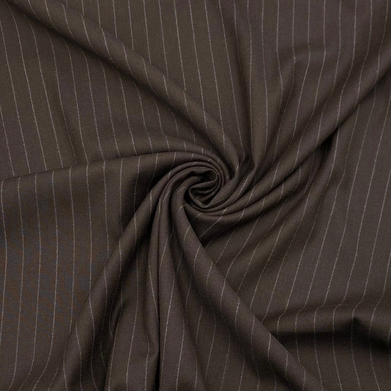 Cocoa Cream Stripes | Suiting