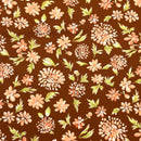 Mums Cinnamon | Cinnamon and Cream | Quilting Cotton