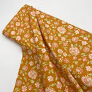 Mums Butterscotch | Cinnamon and Cream | Quilting Cotton