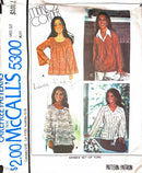 Vintage Marlo's Corner McCall's 5300 | Misses' Set of Tops | Size Small