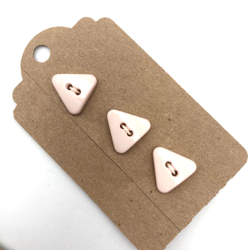 5/8"  Triangle Buttons | Pick Your Color - Set of 3