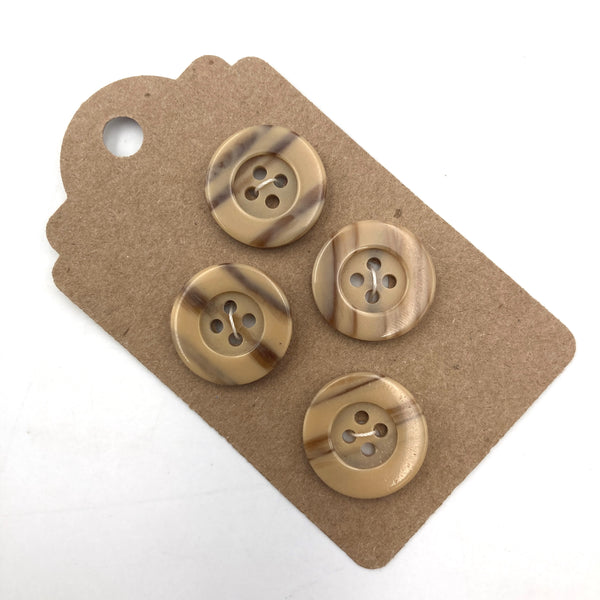 3/4" Layer Cake | Plastic Buttons | Set of 4