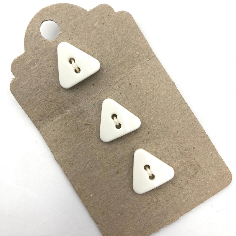 5/8"  Triangle Buttons | Pick Your Color - Set of 3